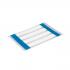 HellermannTyton ShrinkTrak Heat Shrinkable Markers HST4.8-1.6WH, 553-50009 White, 12-18 AWG, 1.9" x .312", 250 Labels