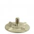 Click Bond CB9715CRM6-16P, Heavy Duty Bulkhead Stud  2-3/8" Base, 3/8-16 x 1" Self Fixturing, 316SS Base, Primed