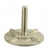 Click Bond CB9715CRM10M50MP, Heavy Duty Bulkhead Stud  2-3/8" Base, M10 x 1,5 x 50mm Self Fixturing, 316SS Base, Primed