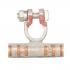 Generic Quick Connectors® Clamp Crimp Positive, 2/0 AWG, Flag, Orange