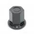 Generic Battery Nuts, Closed Cap, Stainless Steel 3/8"-16, Black