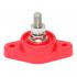 Generic Junction Power Post Large Base, Positive, Red, 3/8" Stud