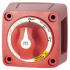 Blue Sea 6011, M Series Mini Battery Switch Red, Dual Circuit Plus