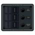Blue Sea 8374, Waterproof Contura Switch Panel 3 Position-Black