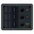 Blue Sea 8374, Waterproof Contura Switch Panel 3 Position-Black