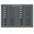 Blue Sea 8461, A-Series Circuit Breaker Panel AC 16 Position, (10) 15A