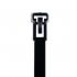 ACT AL-08-50-RL-0-C Releasable Cable Ties, Black, 8" 50lb