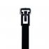 ACT AL-08-50-RL-0-C Releasable Cable Ties, Black, 8" 50lb