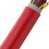 Techflex Acrylic Resin Coated Fiberglass Sleeving Grade A Red, 3/8"