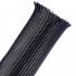 Techflex Carbon Light Braided Sleeving Black, 2"