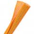 Techflex Flexo F6® Semi-Rigid Split Braided Sleeving Orange, 3/4"