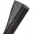 Techflex Flexo F6® Semi-Rigid Split Braided Sleeving Black, 1"