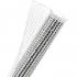 Techflex Flexo F6® Semi-Rigid Split Braided Sleeving White, 1"