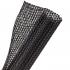 Techflex Flexo F6® Semi-Rigid Split Braided Sleeving Black, 1 1/4"