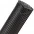 Techflex Flexo® TightWeave Flame Retardant Braided Sleeving Black w/ White Tracer, 2-1/4"