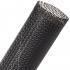 Techflex Flexo® Halar® Braided Sleeving Black with White Tracer, 1-3/4"