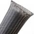 Techflex Flexo® Heavy Wall 15 Mil PET Braided Sleeving Carbon, 4"