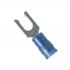 Panduit Nylon Locking Fork Terminal,  PN14-6LF Blue, 16-14 AWG #6 Stud, Marine Grade