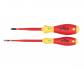 Wiha Insulated SlimLine Screwdrivers Set Slotted/Phillips, 2 Piece