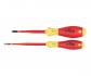 Wiha Insulated SlimLine Screwdrivers Set Slotted/Phillips, 2 Piece