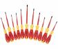 Wiha Insulated SlimLine Screwdrivers Set Slotted, Phillips, Square and Xeno, 11 Piece